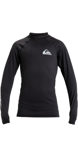 2026 Quiksilver Junior Everyday UPF50 Long Sleeve Rash Vest AQBWR03065 - Black
